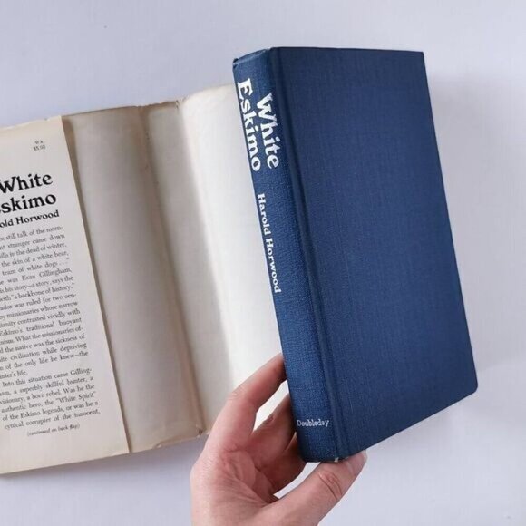 1972 White Eskimo Hardcover Book w/DJ, Horwood Canadian Novel Labrador - Picture 5 of 9